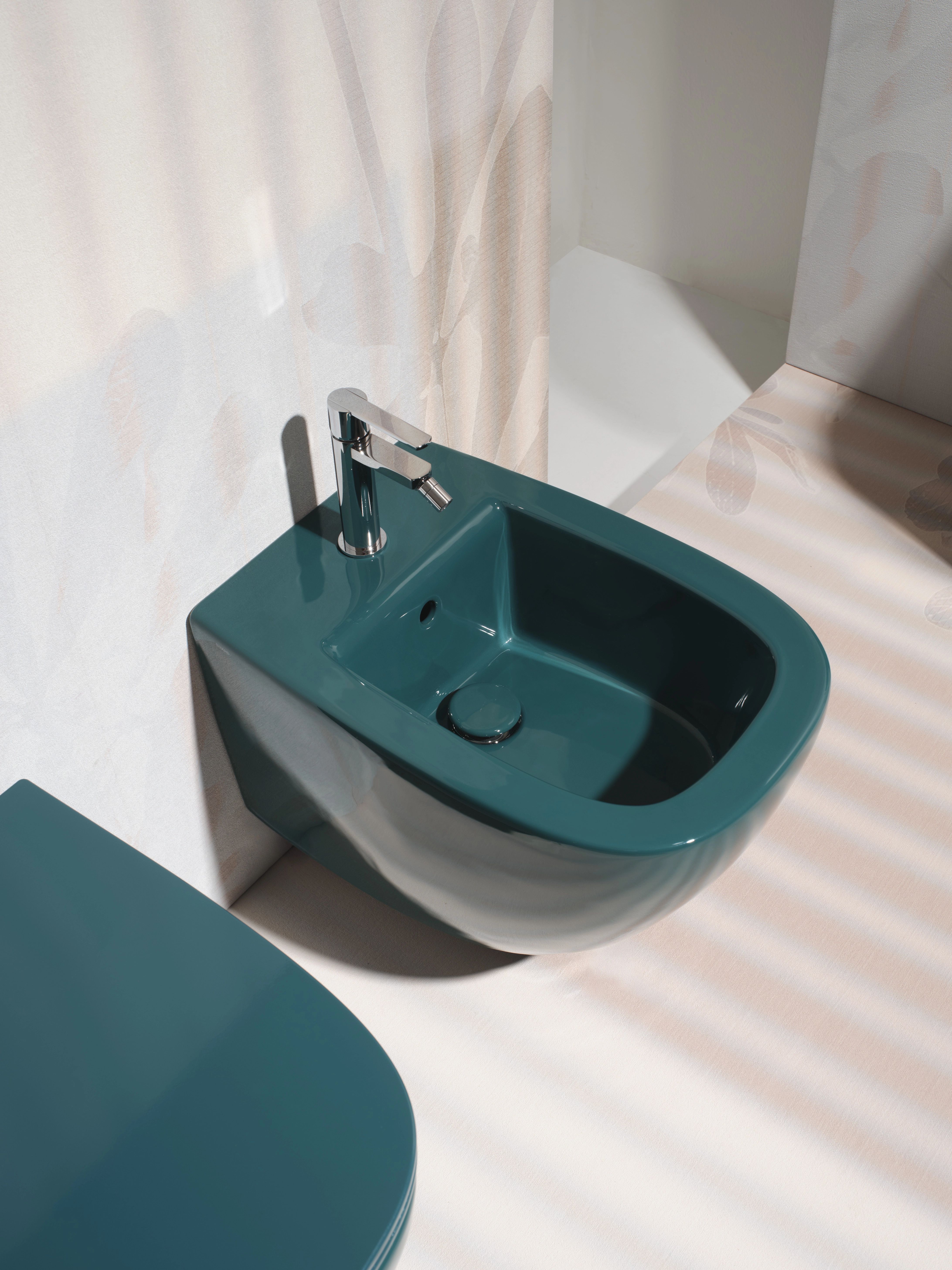Унитаз подвесной Simas Juniper Menta Green Vertigo + крышка Soft-Close — 2