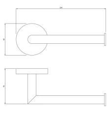 Держатель туалетной бумаги OMNIRES Modern Project Brushed Graphite MP60510GR