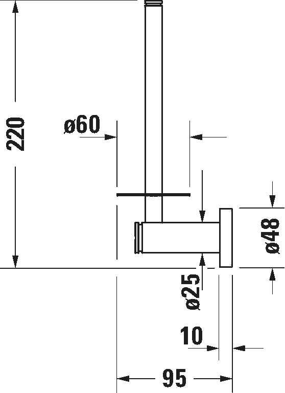 Держатель туалетной бумаги Duravit D-Code