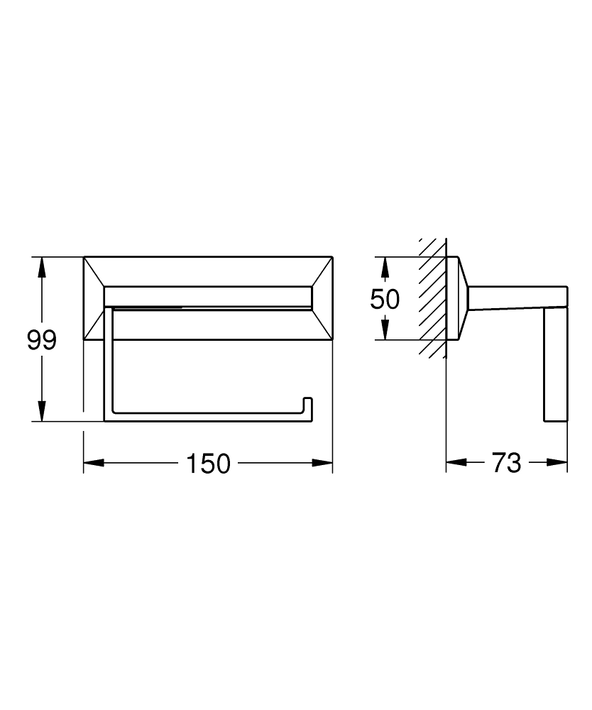 Suport hirtie igienica Grohe Allure Brilliant — 2